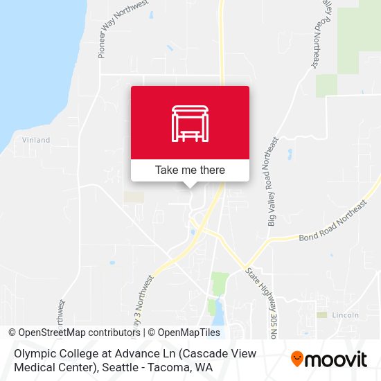 Mapa de Olympic College at Advance Ln (Cascade View Medical Center)