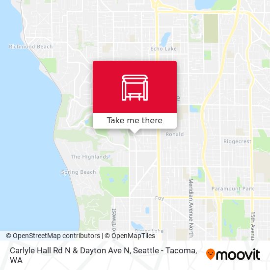 Carlyle Hall Rd N & Dayton Ave N map