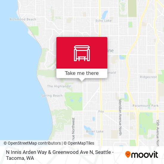 N Innis Arden Way & Greenwood Ave N map