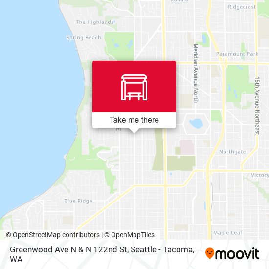 Greenwood Ave N & N 122nd St map