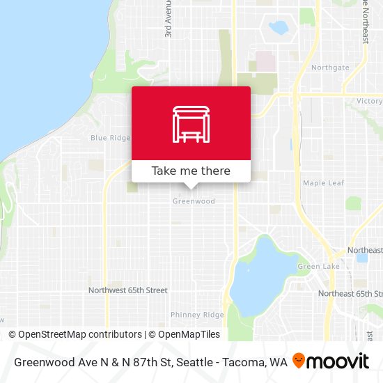 Mapa de Greenwood Ave N & N 87th St