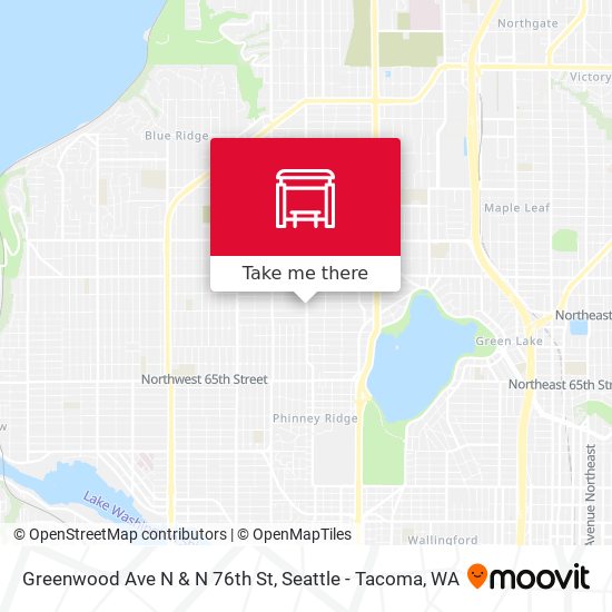Mapa de Greenwood Ave N & N 76th St