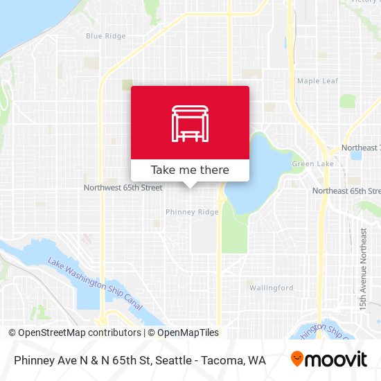 Mapa de Phinney Ave N & N 65th St