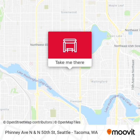 Mapa de Phinney Ave N & N 50th St