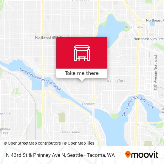 N 43rd St & Phinney Ave N map