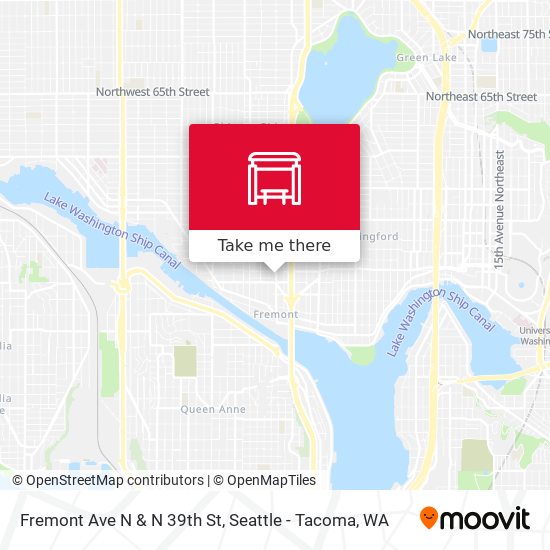 Mapa de Fremont Ave N & N 39th St