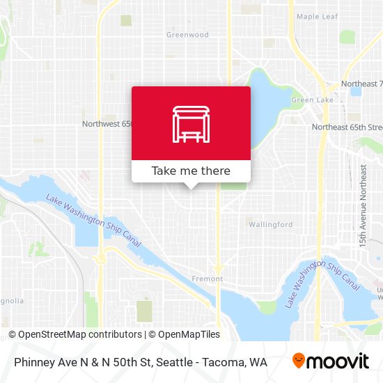 Mapa de Phinney Ave N & N 50th St