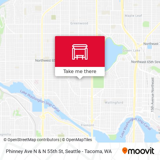 Mapa de Phinney Ave N & N 55th St