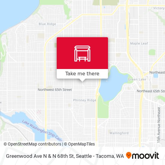 Mapa de Greenwood Ave N & N 68th St