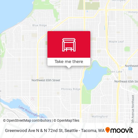 Mapa de Greenwood Ave N & N 72nd St