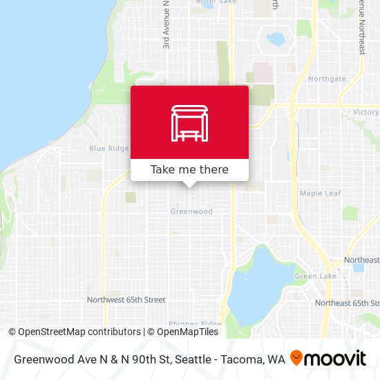Mapa de Greenwood Ave N & N 90th St