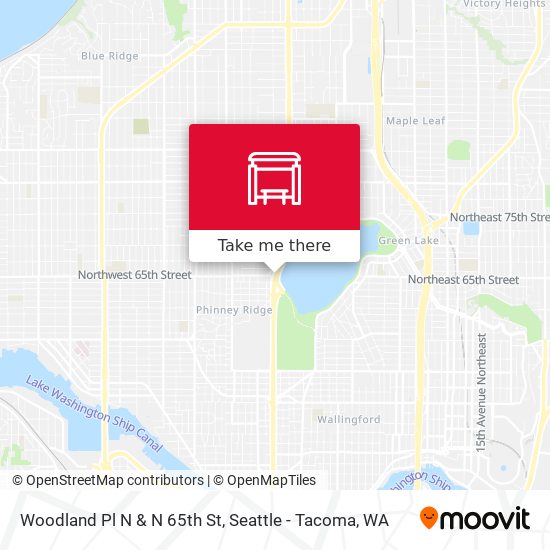 Mapa de Woodland Pl N & N 65th St