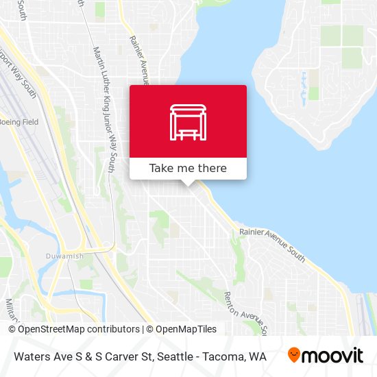 Mapa de Waters Ave S & S Carver St