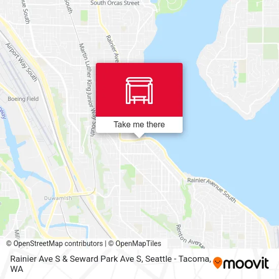Rainier Ave S & Seward Park Ave S map