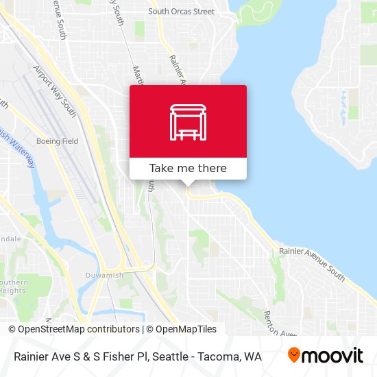 Rainier Ave S & S Fisher Pl map