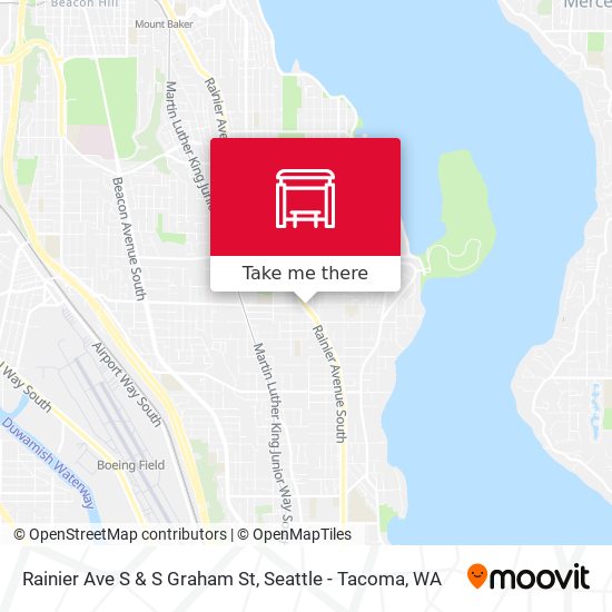 Rainier Ave S & S Graham St map
