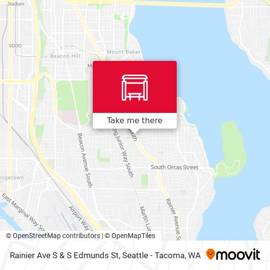 Mapa de Rainier Ave S & S Edmunds St