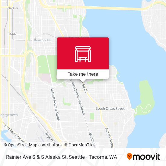 Mapa de Rainier Ave S & S Alaska St