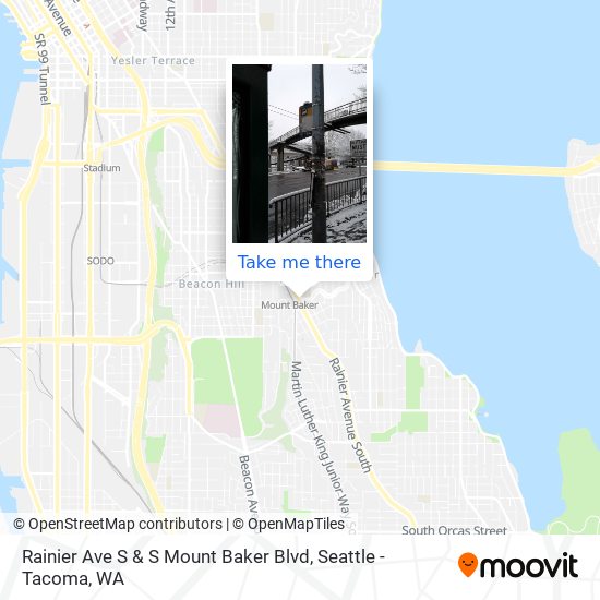 Mapa de Rainier Ave S & S Mount Baker Blvd