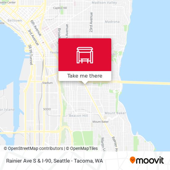 Mapa de Rainier Ave S & I-90