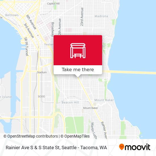 Rainier Ave S & S State St map