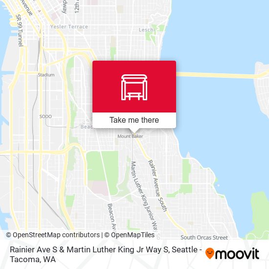 Mapa de Rainier Ave S & Martin Luther King Jr Way S