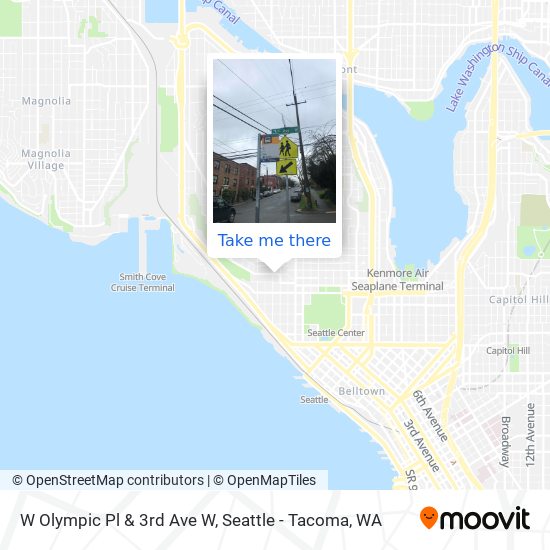 W Olympic Pl & 3rd Ave W map