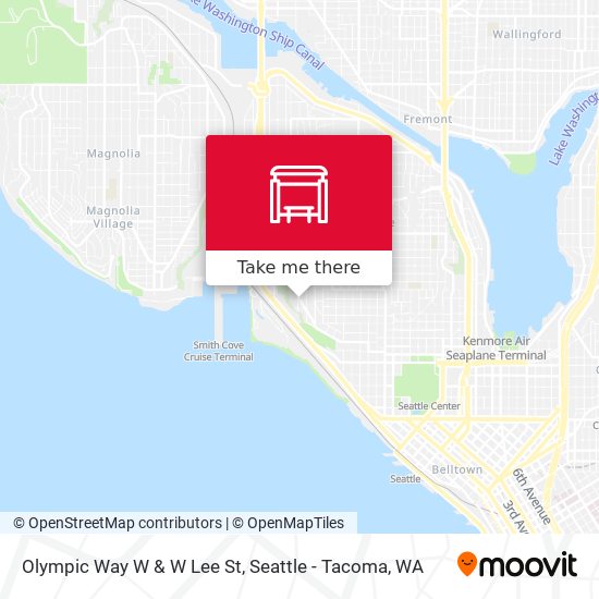 Olympic Way W & W Lee St map