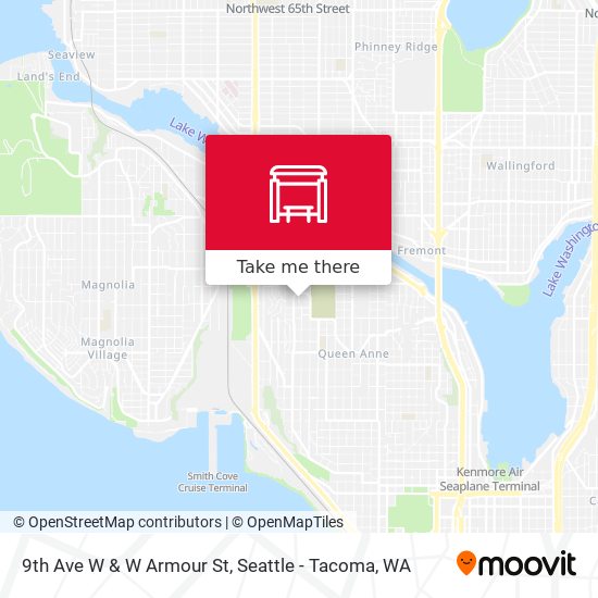 9th Ave W & W Armour St map