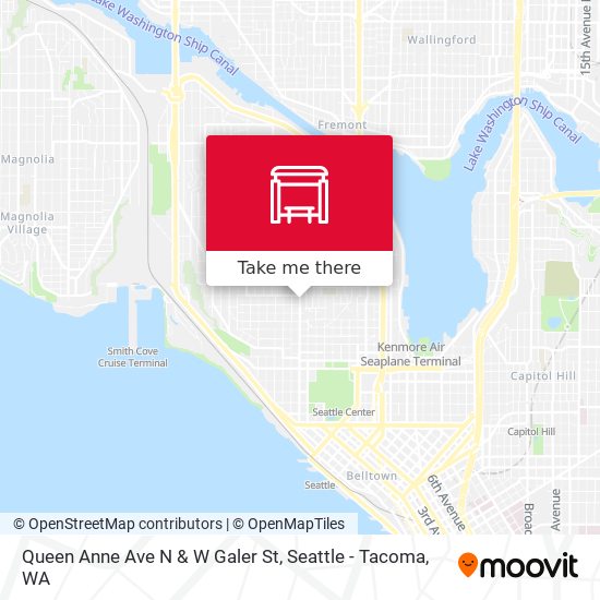 Mapa de Queen Anne Ave N & W Galer St