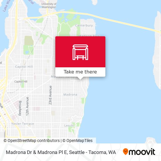 Madrona Dr & Madrona Pl E map