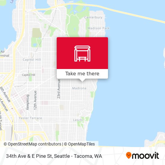 Mapa de 34th Ave & E Pine St