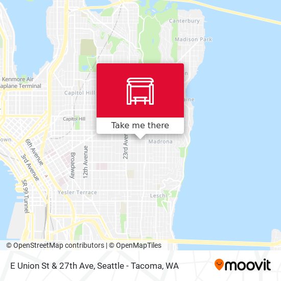 E Union St & 27th Ave map