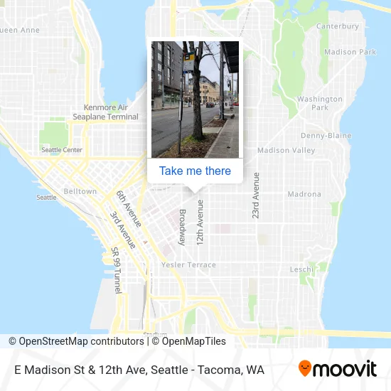 E Madison St & 12th Ave map