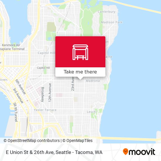 E Union St & 26th Ave map