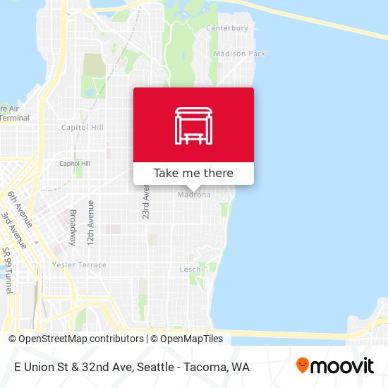E Union St & 32nd Ave map