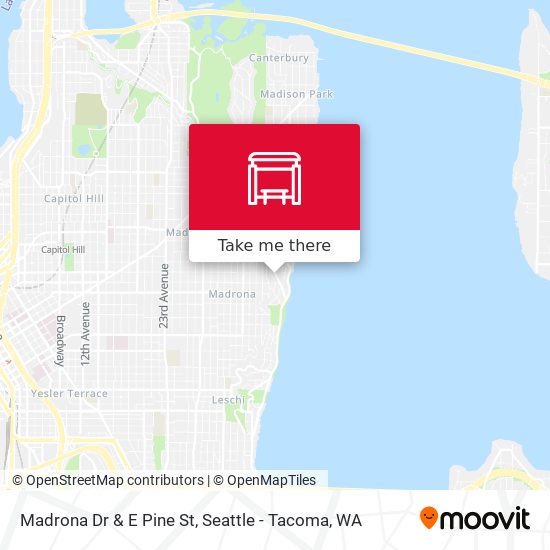 Madrona Dr & E Pine St map