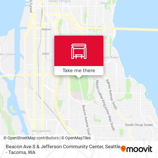 Beacon Ave S & Jefferson Community Center map
