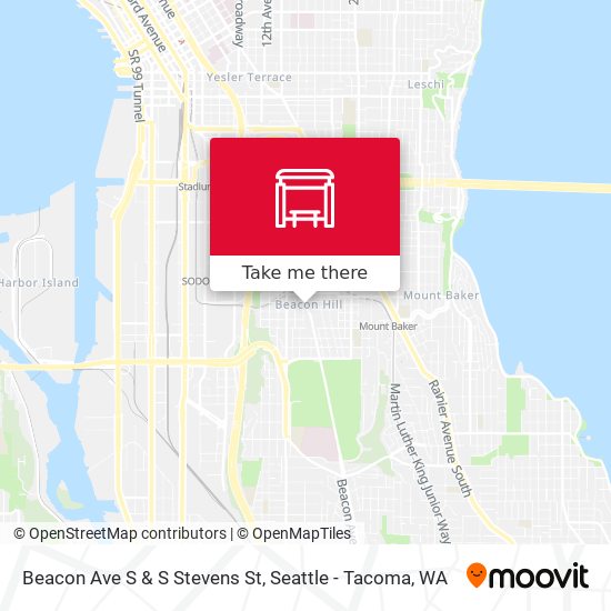 Mapa de Beacon Ave S & S Stevens St
