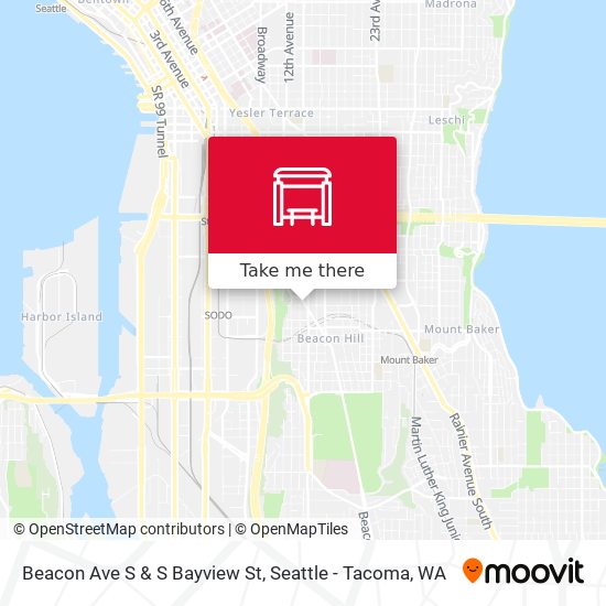 Beacon Ave S & S Bayview St map