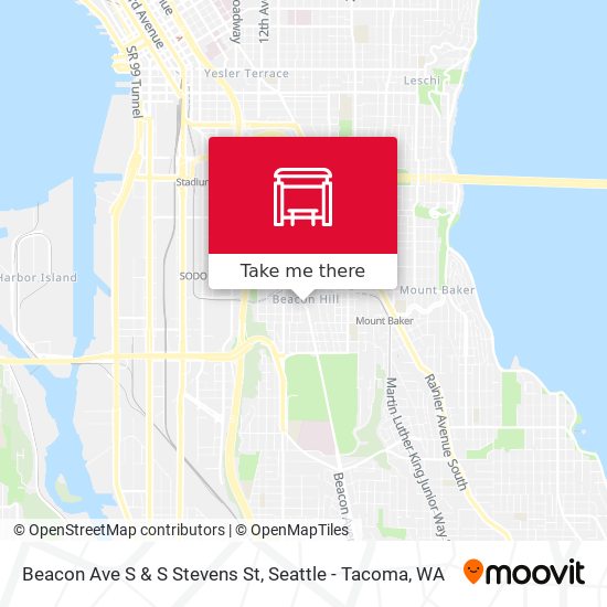 Beacon Ave S & S Stevens St map