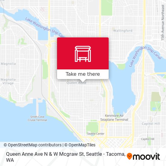 Mapa de Queen Anne Ave N & W Mcgraw St