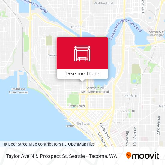 Taylor Ave N & Prospect St map