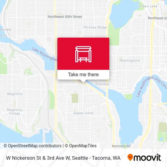 Mapa de W Nickerson St & 3rd Ave W