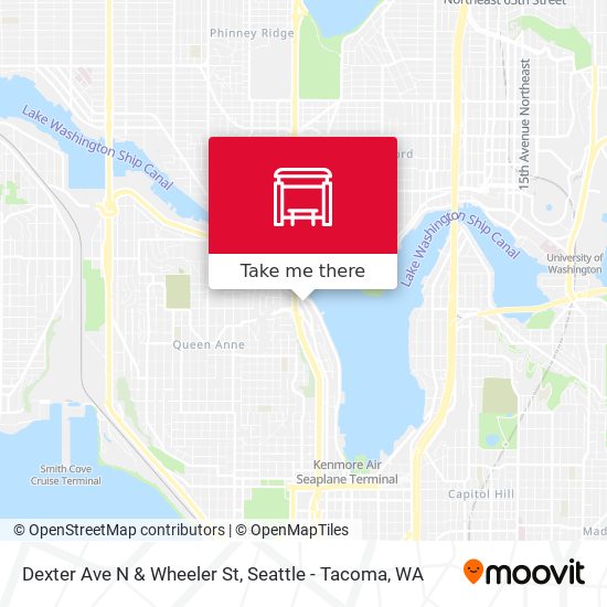 Dexter Ave N & Wheeler St map