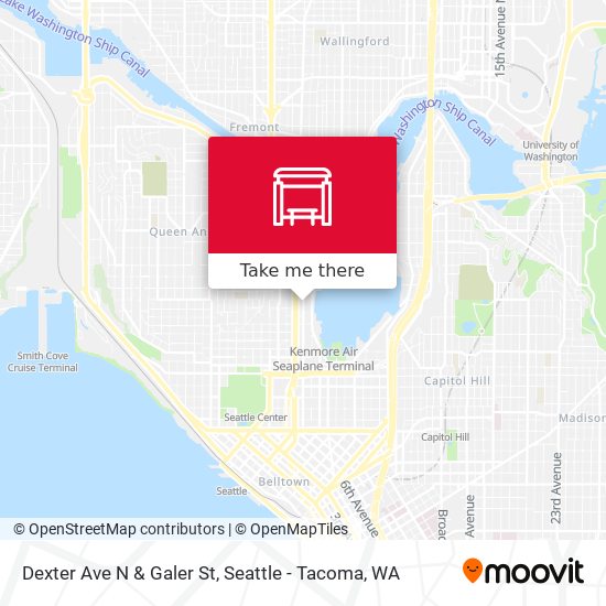 Dexter Ave N & Galer St map