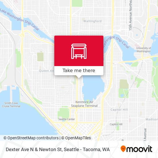 Dexter Ave N & Newton St map