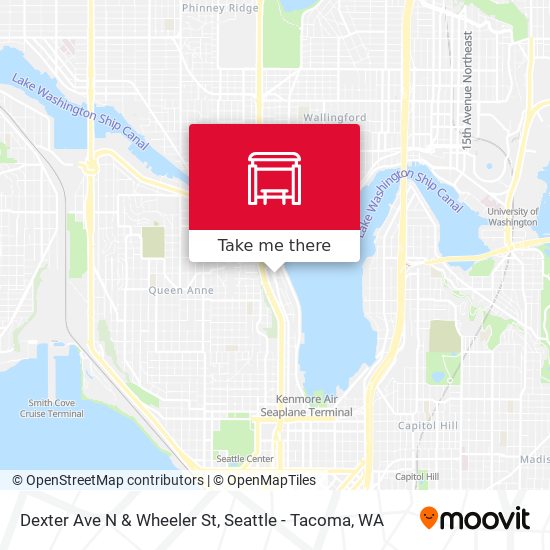 Dexter Ave N & Wheeler St map