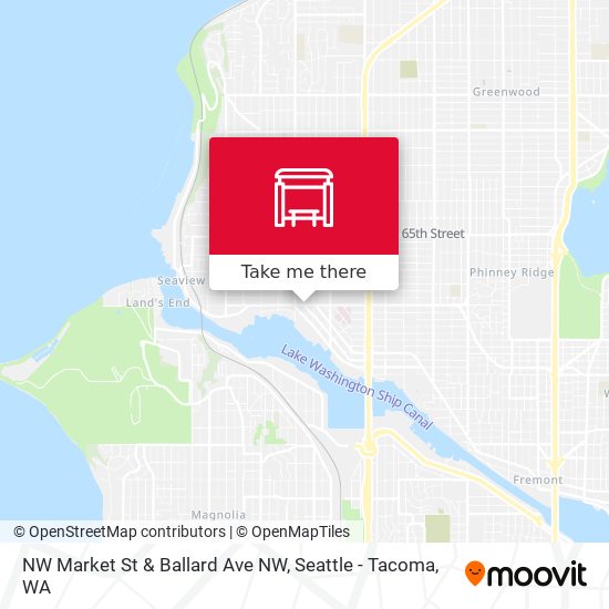 Mapa de NW Market St & Ballard Ave NW