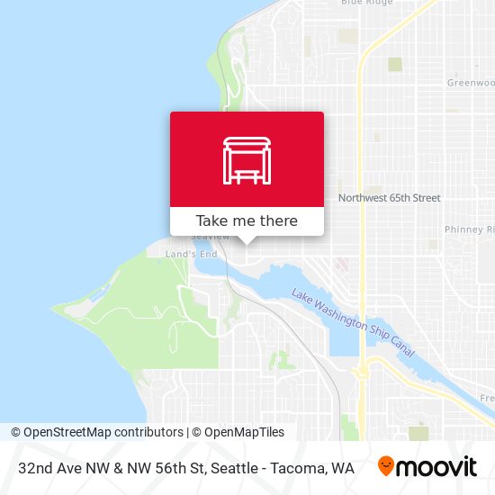 32nd Ave NW & NW 56th St map